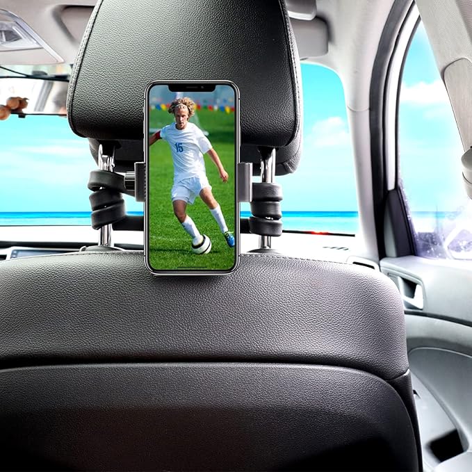 Mippko Portable Flexible Cell Phone Holder Stand for Treadmill/Stroller/Elliptical/Car/Bike/Shopping Cart,Compatible with 3.5~7.5" iPhone/Smartphone, 27.5 inch/70cm Long Arm for Cellphone