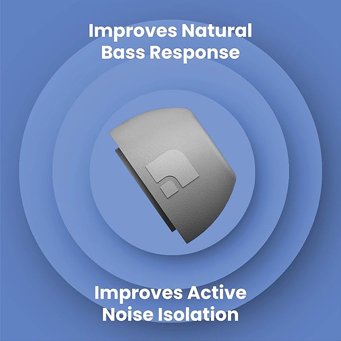 Foam Masters Ultra-Premium Memory Foam Ear Tips for AirPods Pro 1st & 2nd Gen | 3 Pairs | New Ver. | Secure Fit | Super Comfort | Better Noise Cancel | Replacement Buds (Large, Gray)