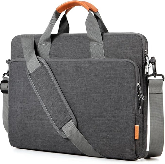 bagasin 15 15.6 16 inch Laptop Computer PC Shoulder Bag Carrying Case, Water-Repellent Fabric Briefcase, Lightweight Toploader, Business Casual or School