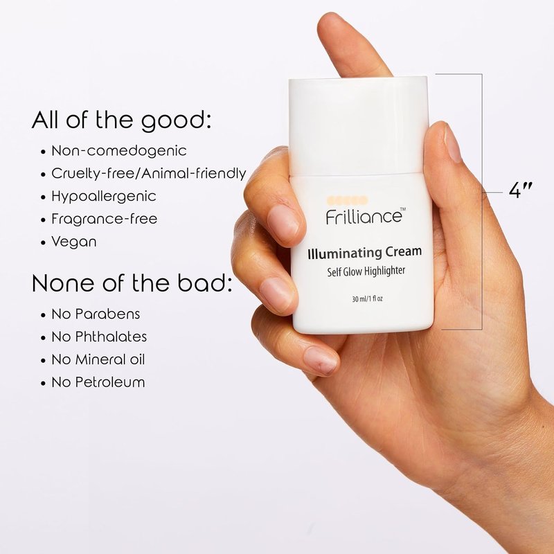Frilliance Cheek Duo - Very Berry Glow Illuminating Highlighter Tint | Hypoallergenic for All Skin Types