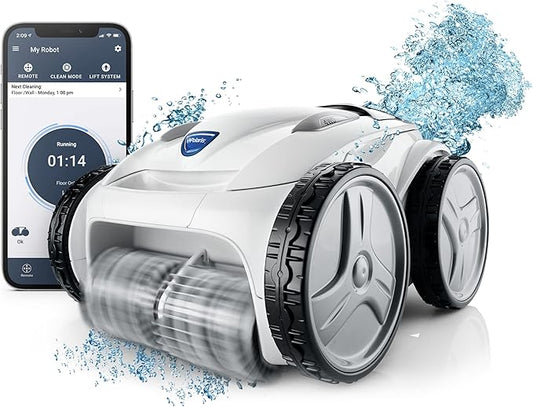 Polaris P965iQ Sport Robotic Pool Cleaner, Automatic Vacuum for InGround Pools up to 60ft, Smart App, WiFi, Amazon Alexa, 70ft Swivel Cable w/Strong Suction & Easy Access Filter Canister