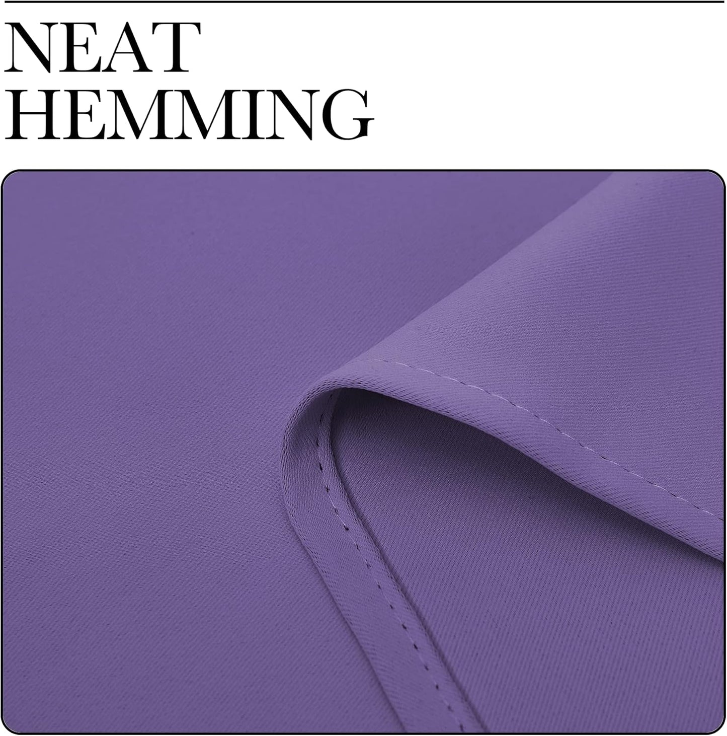 NICETOWN Blackout Curtain Panels - Thermal Insulated Grommet Drapes | Lilac Purple, 55 x 68 Inches (1 Pair)