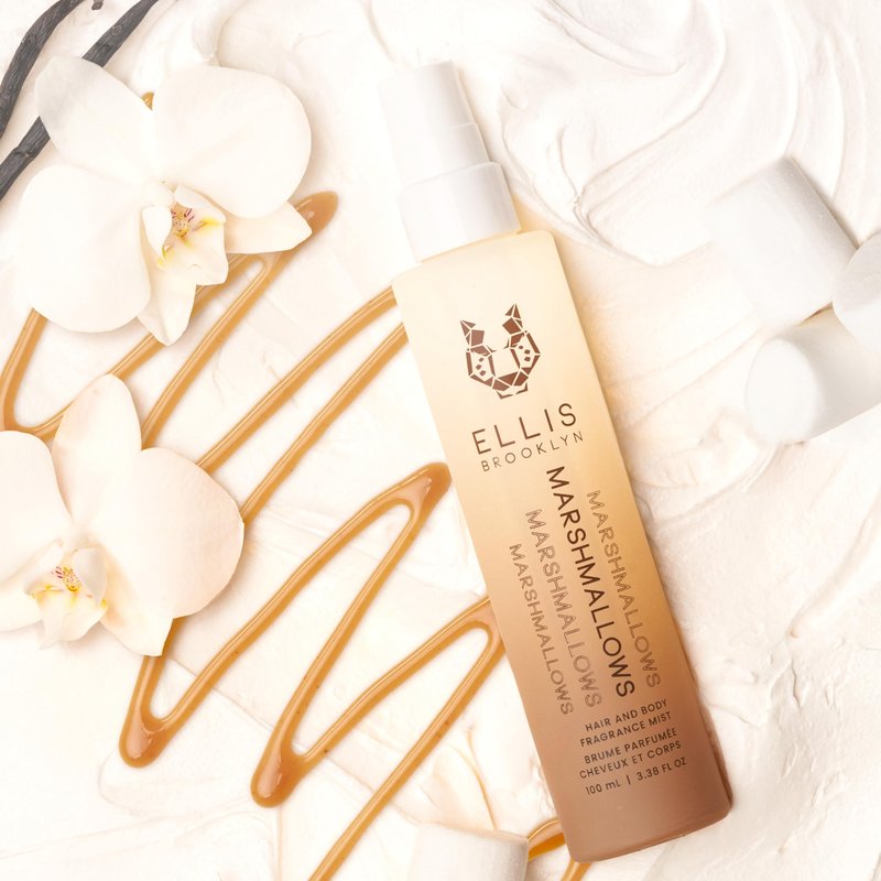 Ellis Brooklyn MARSHMALLOWS Fragrance Mist - Gourmand Perfume Mist with Marshmallow, Caramel Accord, & Milky Musks, Vegan Perfume Made In The USA, 50ml 1.7 Fl Oz