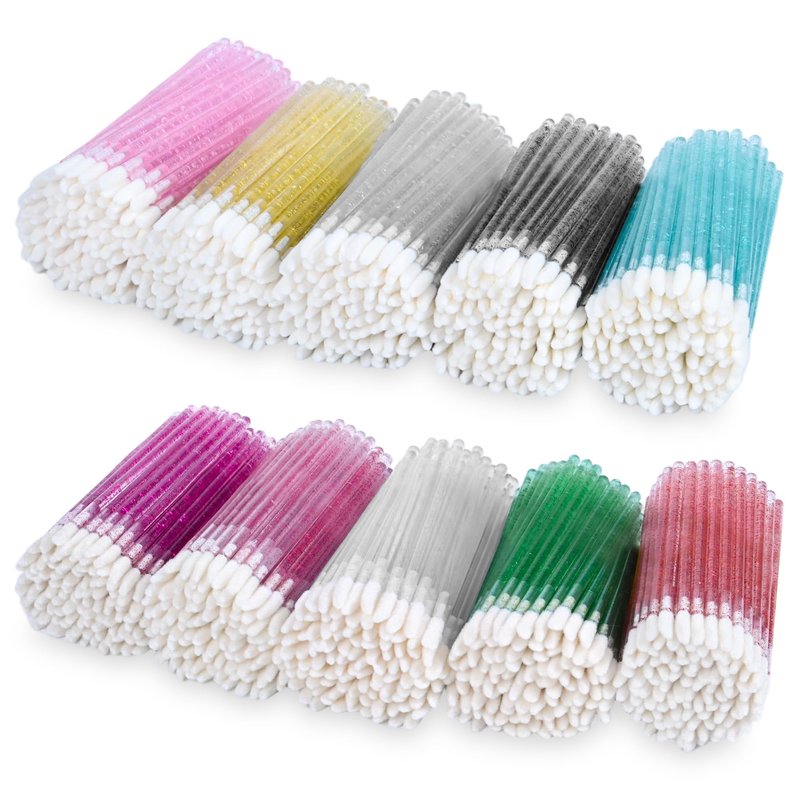 SACXFMC 1000 Pieces Crystal Lip Brush Disposable Lip Gloss Wands Lipstick Applicator