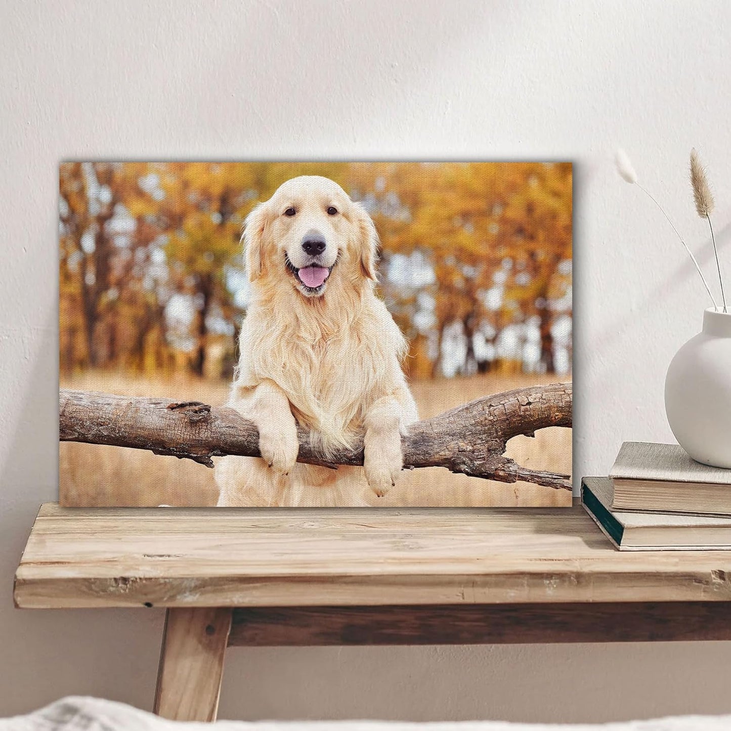 Skiennix Custom Canvas Prints - Personalized Photo Wall Art for Family & Pets | 10x8 Framed Gift