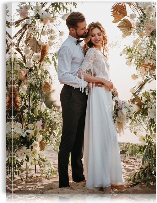 Custom Canvas Prints by [Brand Name] - Personalized Photo Wall Art for Weddings, Family, and Home Decor