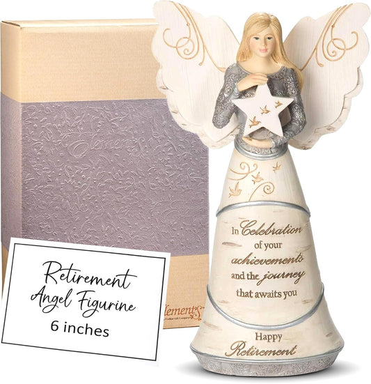 Pavilion Gift Company Retirement Angel Figurine - Celebrate New Beginnings | 6.5 Inches
