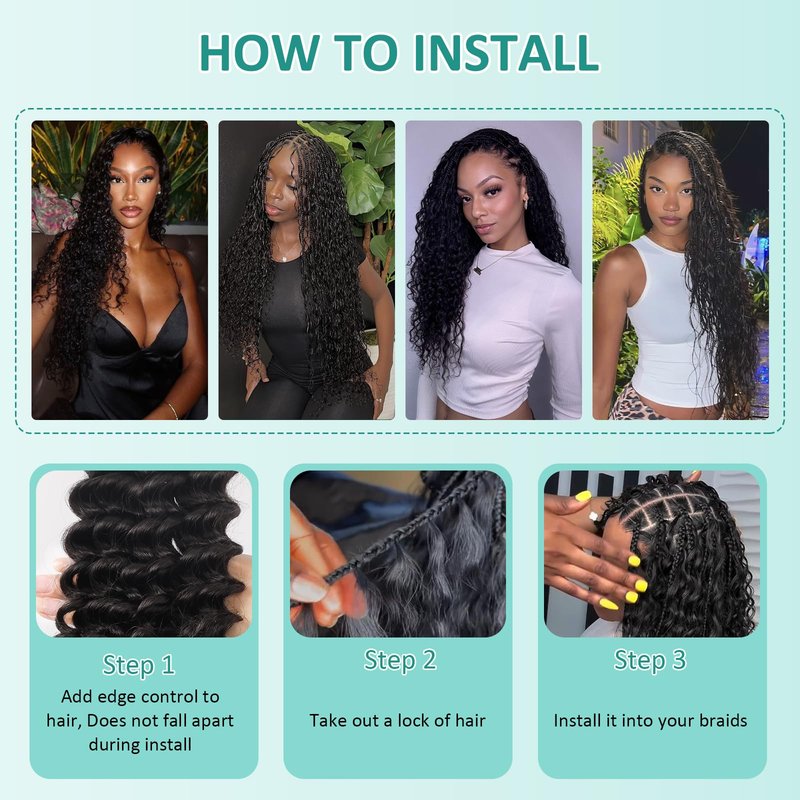 Boho Human Hair for Braiding 20 Inch 100% Brazilian Virgin Remy Hair Bulk 50g Curly No Chemical Processing Soft Silky 1 Bundle Natural Color for Bohemian Braids Knotless Braids