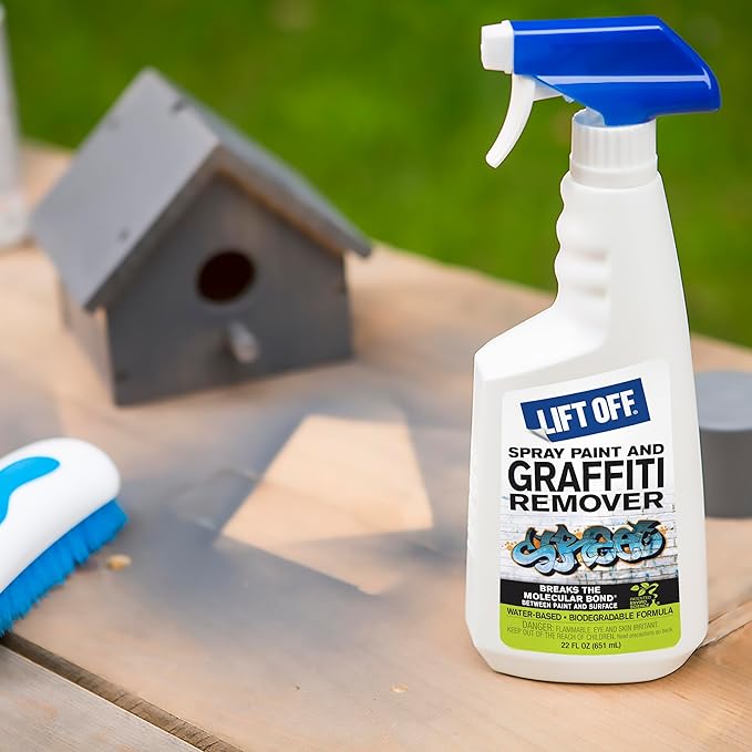Motsenbocker's Lift Off 41101-6PK Spray Paint and Graffiti Remover – Removes Spray Paint, Acrylic, and Enamel – Safe for Wood, Metal, Concrete, Plastic – Water-Based Formula – 22 Fl Oz (Pack of 6)