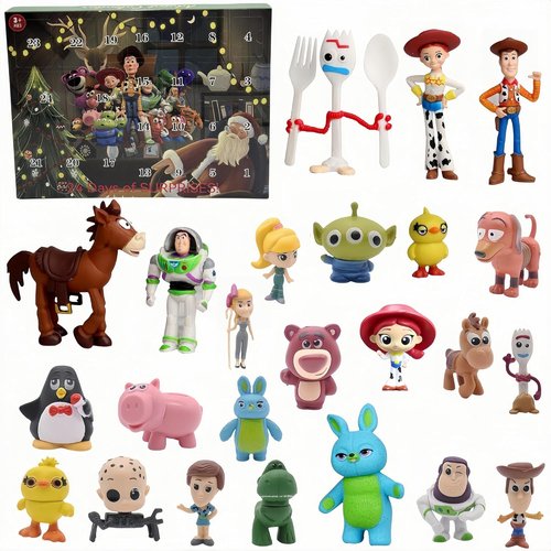 Advent Calendar 2025 - 24-Day Countdown Christmas Surprise Set with Anime Figures | Perfect Holiday Gifts