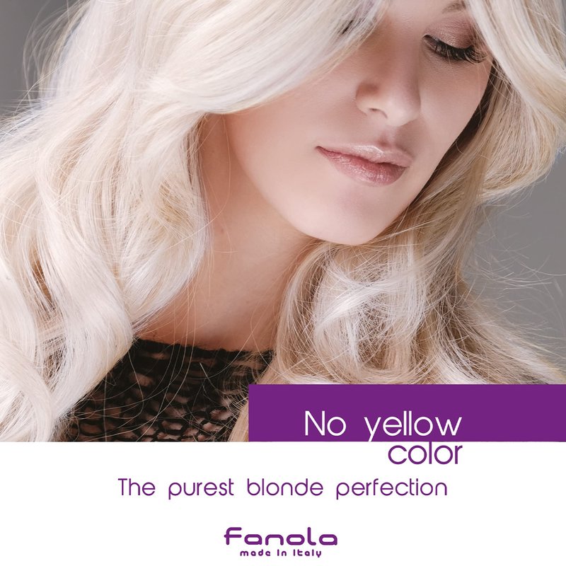 Fanola No Yellow Purple Shampoo - Purple Color Depositing Shampoo for Blondes, Bleached & Grey Hair - Formulated with Violet Pigment to Remove Brassy Tones from Hair (11.83 Fl oz)