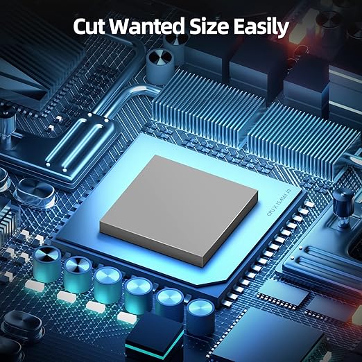 Maxtor 1.0mm Thermal Pad, 14.8 W/mK High Performance Heat Conductive Silicone Pad (120x120mm) - Non-Conductive Heatsink Gap Filler for GPU VRAM, M.2 SSD, CPU, PS5, Laptop & PC Cooling