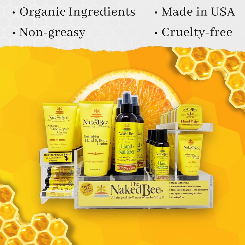 The Naked Bee Oatmeal & Honey Triple Milled Soap, 5 Ounce, 6 Pack, Orange Blossom Honey