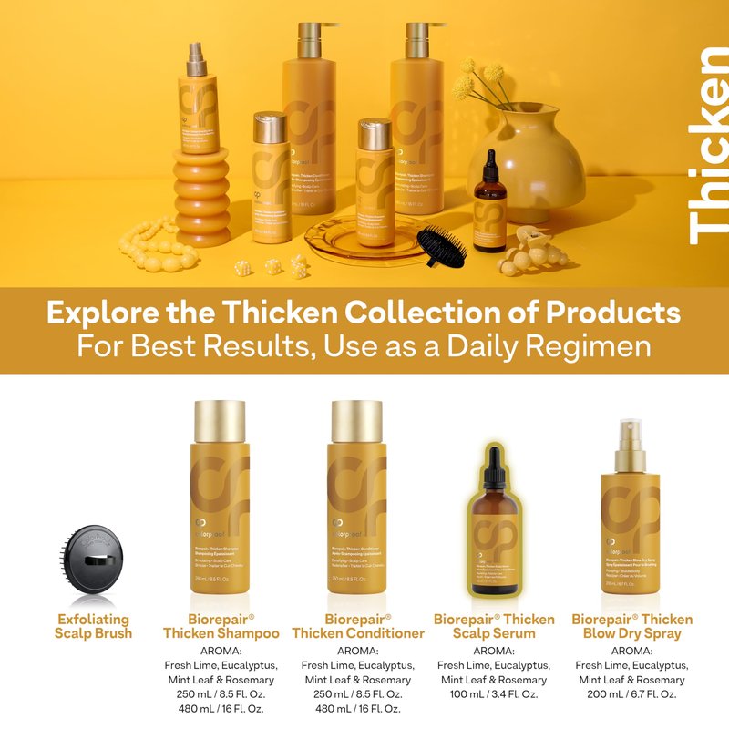 Colorproof Biorepair Thicken Scalp and Follicle Care Serum 3.4 Fl. Oz. w/Fresh Lime, Eucalyptus, Mint Leaf & Rosemary Scent, Color-Protection and Fuller-Looking Hair