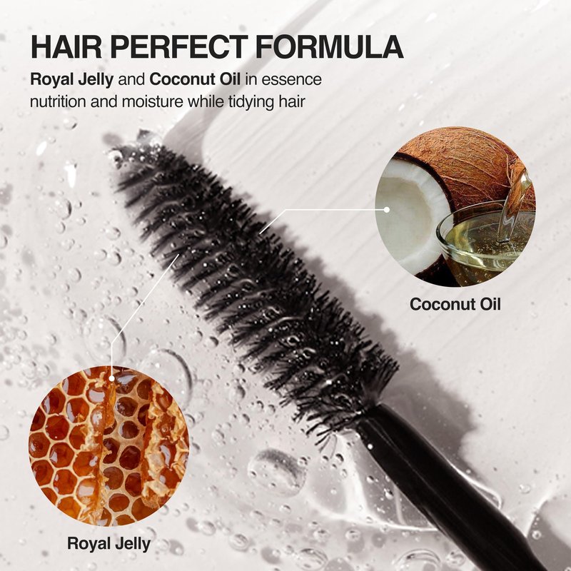 ANAZE Ssenmuri Cara 8ml – Stubborn Hair & Flyaway Hair Fixing Mascara – Built-In Applicator – Lightweight, Non-Sticky Formula, Strong Hold, Gifts for Woman