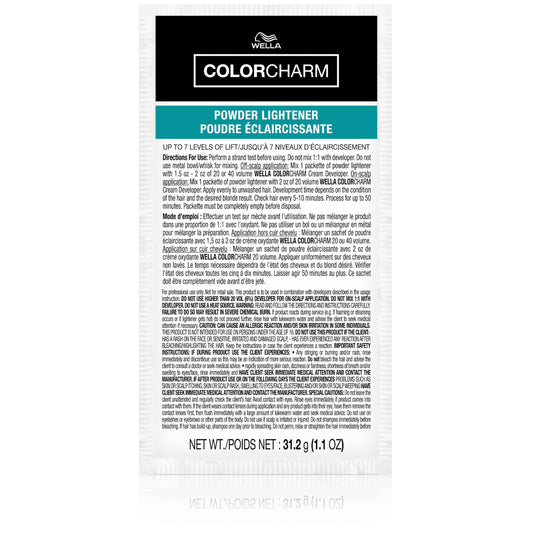 COLORCHARM Powder Hair Lightener | Up to 7 Levels of Lift | Dust Free | 1.1 Ounce | Packaging May Vary