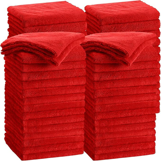 Shimeyao 30 Pcs 16 x 16 Inch Edgeless Microfiber Plush Towels for Cars Detailing Drying Wash Polishing Absorbent Cleaning Cloths, 500 GSM (30 Pcs)