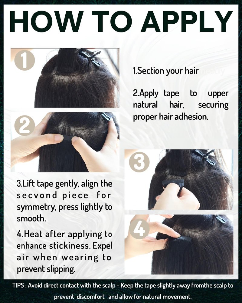 RUNATURE Tape in Hair Extensions Human Hair Ash Brown to Blonde 14 Inch 50G
