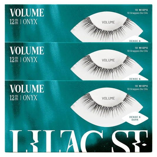 Dramatic Faux Eyelash Clusters - 12mm Volume DIY Lash Extensions | Lightweight, Lifelike & Cruelty-Free - 3 Pack