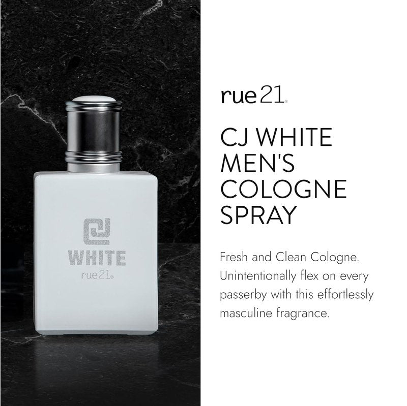Men's Cologne Spray - Rue 21 CJ White Fragrance | 1.7 fl oz (50 ml)