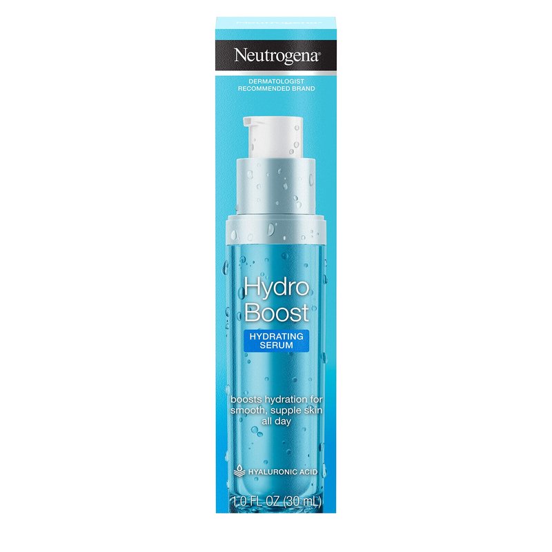 Neutrogena Hydro Boost Hydrating Hyaluronic Acid Serum, Oil-Free and Non-Comedogenic Face Serum Formula for Glowing Complexion, Oil-Free & Non-Comedogenic, 1 fl. oz (Pack of 2)