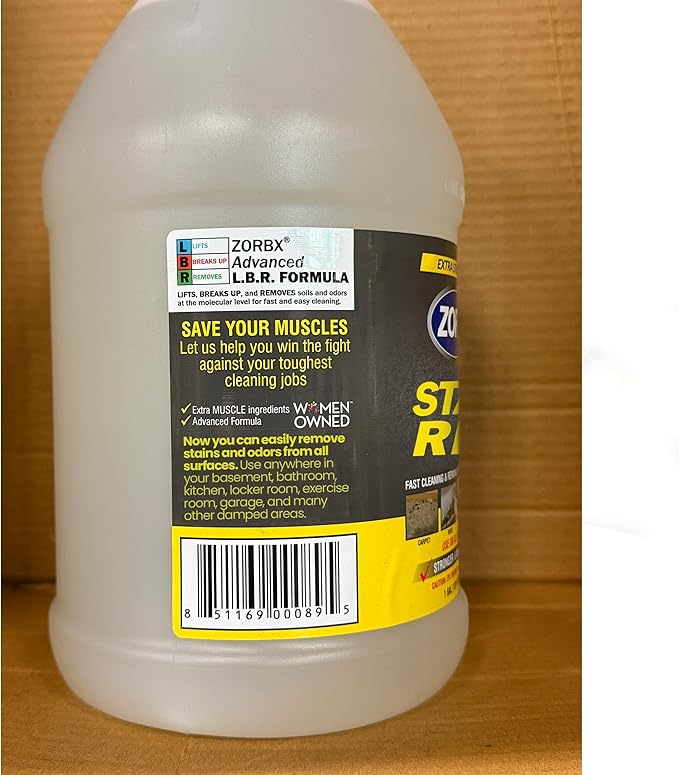 ZORBX Extra Strength Cleaner Spray 128 FL Oz Refill â Scrub Free Formula - Bleach Free Formula for Shower, Bathroom, Ceiling, Carpet, Cars, Walls & Wood