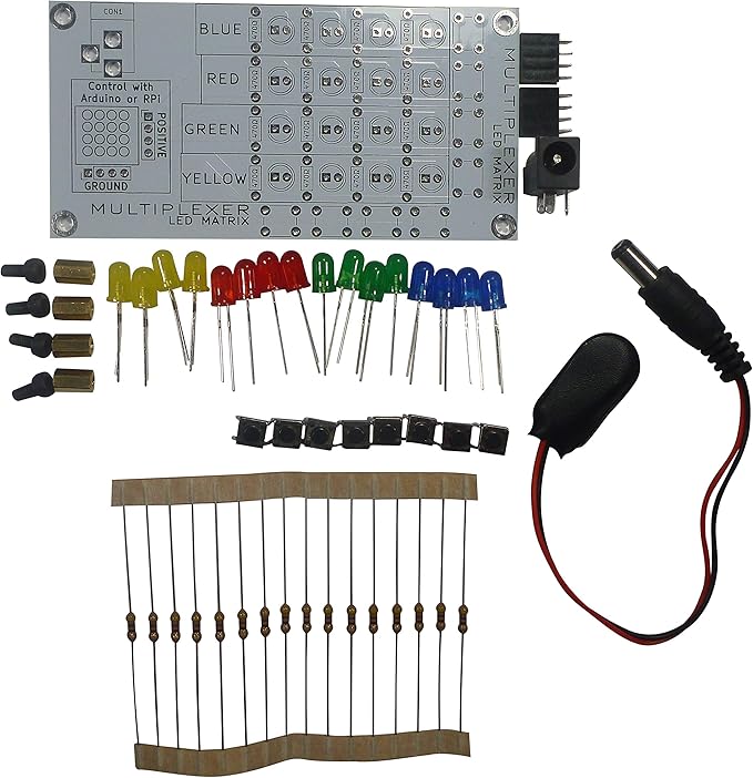 eLearnTronics Full Set of 4 Electronics Learning Boards | Practice Soldering & Learn Electronics | Multiplexer, Resistance, Capacitance, and Series vs. Parallel