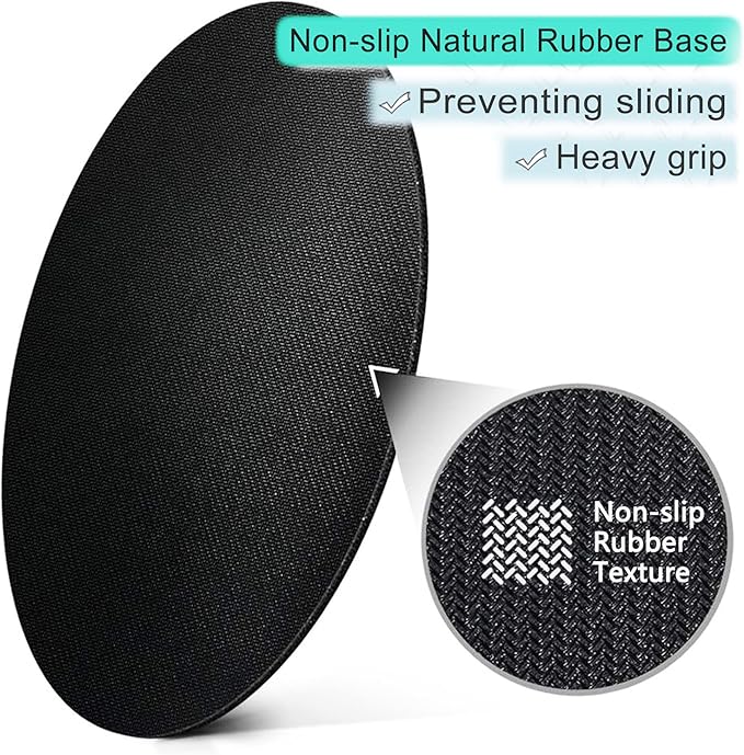 ITNRSIIET Round Mouse Pad with Stitched Edge Premium-Textured Waterproof Non-Slip Rubber Base Desktop Protection Mat Diameter 8.7 inches, Aesthetic Boho