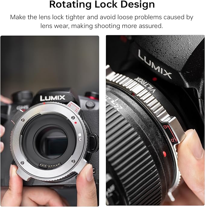 Viltrox EF-M1 Pro Auto Focus Lens Adapter for Canon EF/EF-S Lenses to Micro Four Thirds M4/3 Cameras