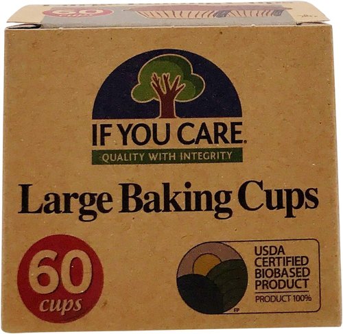 If You Care Baking Cups - Large Size (60 Count) | Eco-Friendly & Compostable Design
