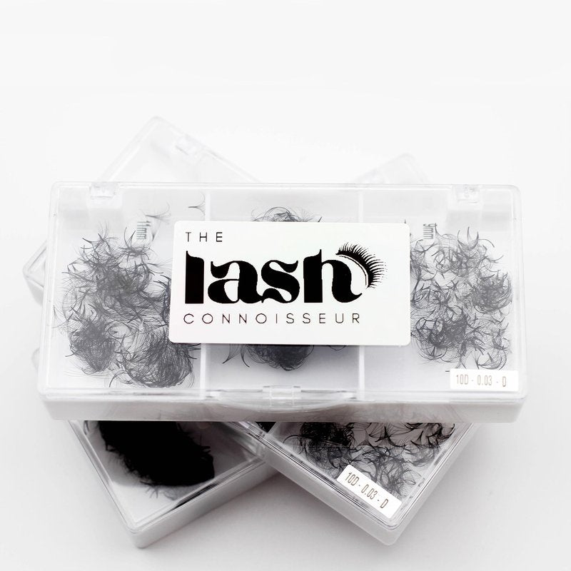 8D - D Curl 750 Fans Mixed Promade Fans Lash Extensions | TLC Lash Supplies 4D to 16D Premade Fans 7 mm to 16 mm Mixed Length Thin Base Premade Fans Eyelash Extensions (8D - D Curl, 14-15-16 mm)