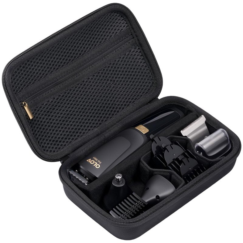 ProCase Hard EVA Travel Case for Electric Hair Clipper Trimmer, Protective Storage Organizer Bag for Beard/Body/Bikini Trimmer & Shaver -Black