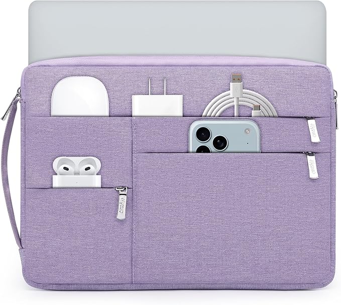 HYZUO 14-15 Inch Laptop Sleeve Bag for MacBook Air 15 M5 A3448 M4 M3 M2 2026-2023, MacBook Pro 15, 15" Surface Laptop, XPS 14/15 Plus, NoteBook Case for 14" HP Dell Lenovo Asus Acer, Lilac Purple