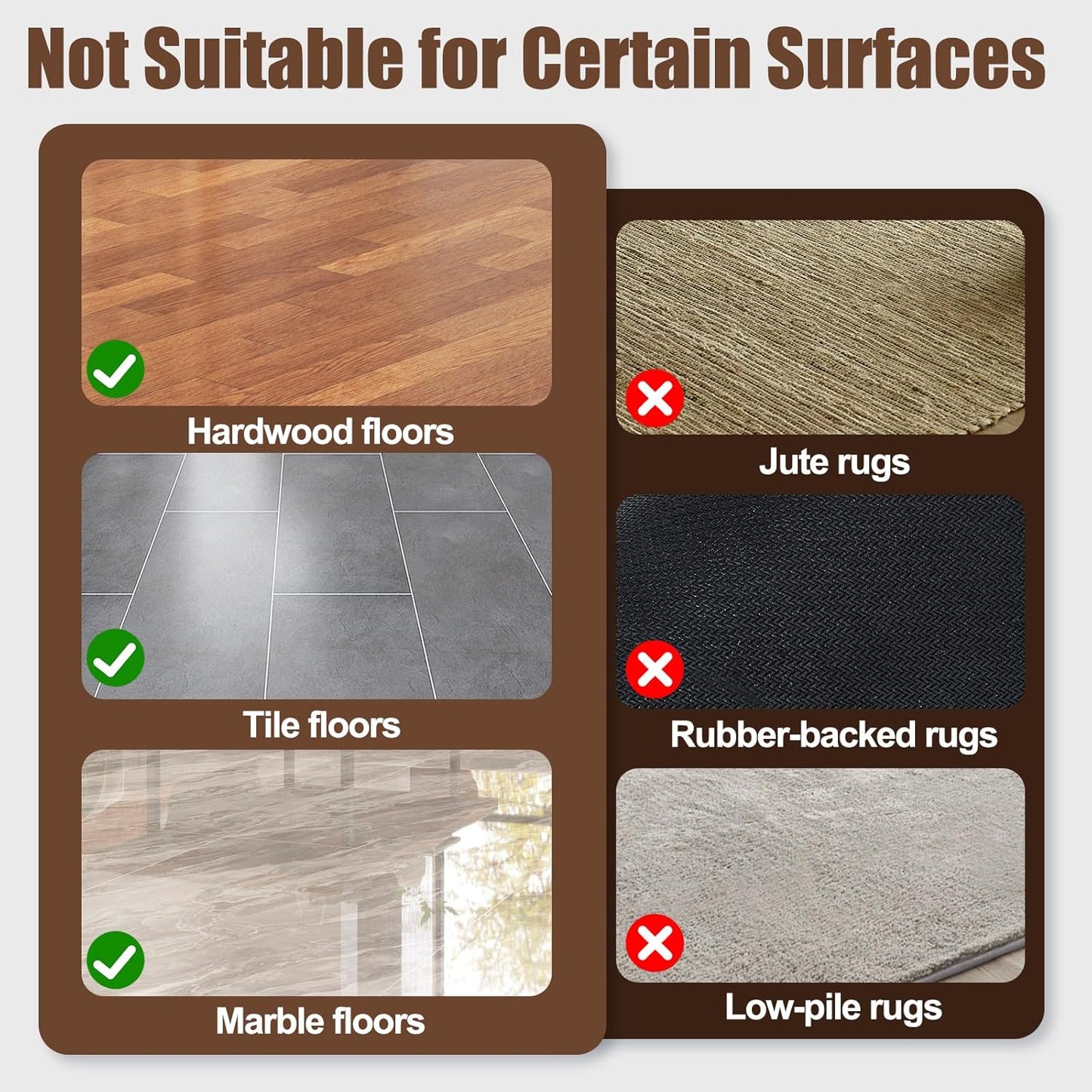 Skiennix Premium Carpet Tape - Non-Slip Rug Adhesive for Hardwood Floors & Tiles | 12 Pcs, Black