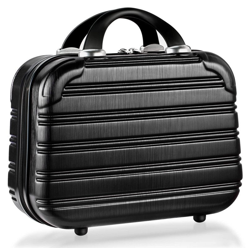 14-Inch Makeup Train Case Hardshell PC+ABS Travel Cosmetic Organizer, Makeup Storage Box for Toiletry Durable Portable Gifts for Women.