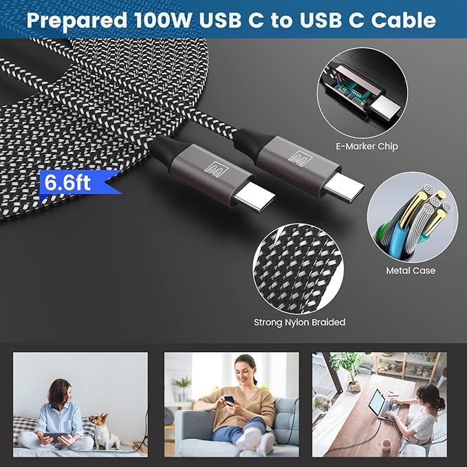Super Fast Charger Type C, [2 Pack] USB-C Charger PD/PPS Wall Charging Block for Samsung Galaxy S26 Ultra/S25 Ultra/S25+/S25/S24/S23 Ultra/S23+/S22 Ultra/S22+/S20 Ultra, Tab S8(with 2X 6.6ft Cable)