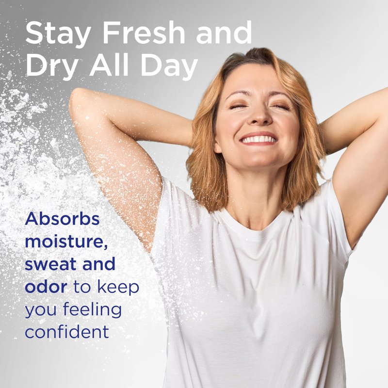 Shower to Shower Morning Fresh Body Powder with Lavender for Men & Women, Talc Free, Sweat Absorbing, Prevents Chafing & Odor, Deodorizing - 13 Ounce, Pack of 5