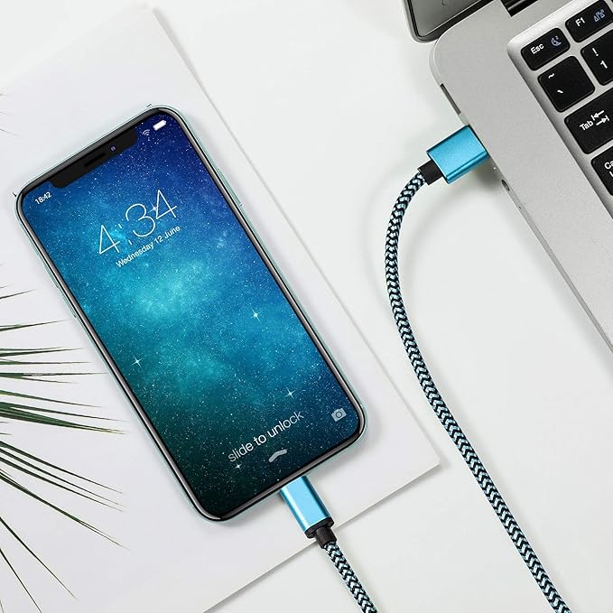Micro USB Cable 15ft with 3A Fast Charging, Extra Long and Extremely Durable Nylon Braided Charger Cord for Galaxy S7/S6/J8/J7 Note 5,Kindle,LG,PS4,Camera,Xbox One and More (White)