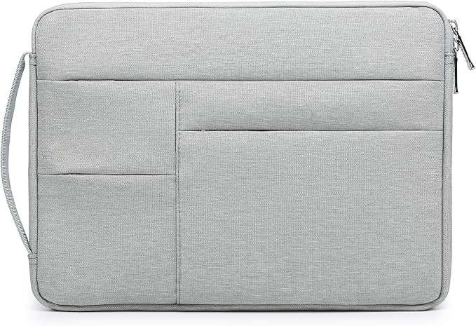 HYZUO 14-15 Inch Laptop Sleeve Bag for MacBook Air 15 M5 A3448 M4 M3 M2 2026-2023, MacBook Pro 15, 15" Surface Laptop, XPS 14/15 Plus, NoteBook Case for 14" HP Dell Lenovo Asus Acer, Light Gray