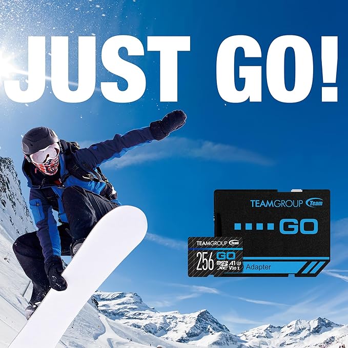 TEAMGROUP GO Card 128GB x 10 Pack MicroSDXC UHS-I U3 V30 4K for Action Cameras & Drone High Speed Flash Memory Card with Adapter for Outdoor Sports&Vlog, 4K Shooting,GoPro&Insta360&DJI TGUSDX128GU366