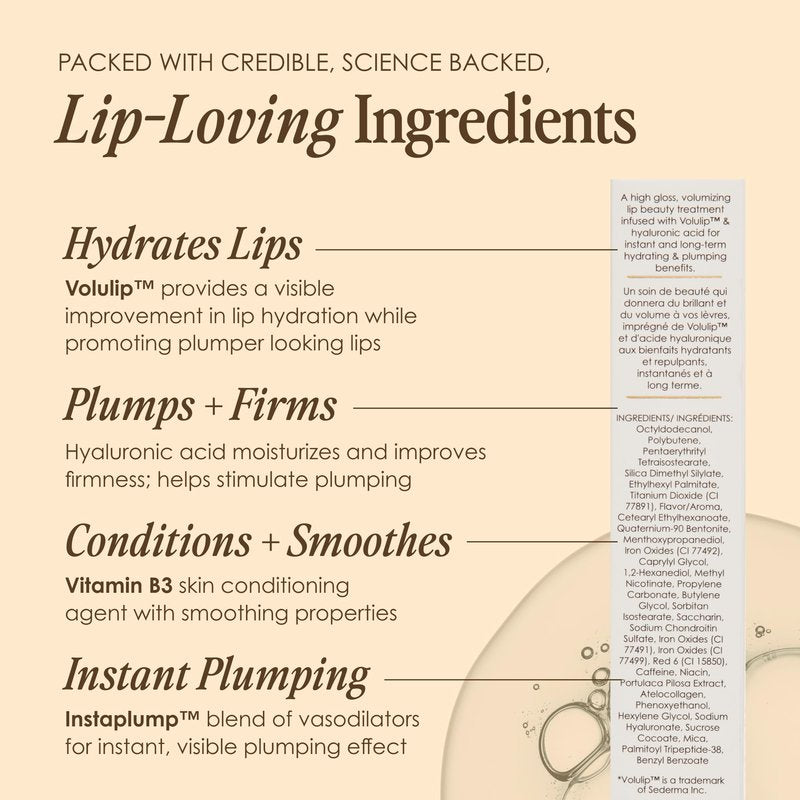 Grande Cosmetics GrandeLIPS Hydrating Lip Plumper - for Fuller-Looking, Hydrated Lips - Pale Rose (0.08 fl oz)