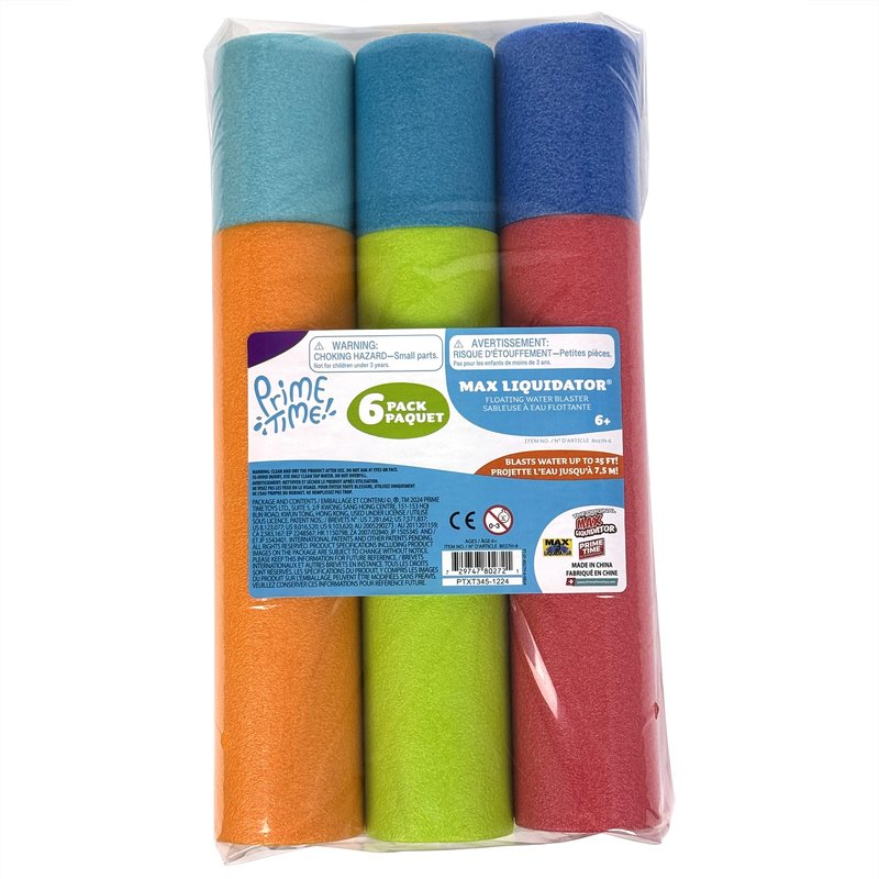 Max Liquidator 6-Pack Water Blaster Set, Multicolor