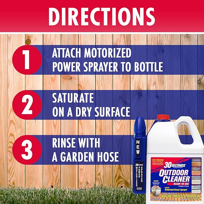 30 SECONDS Cleaners 1.3G30SMPS2PA 1.3 Gallon 2 Pack Outdoor Cleaner, White