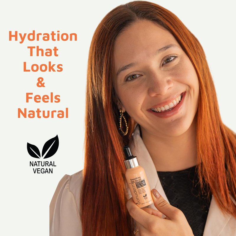 Hair Oil for Frizzy, Damaged Hair - Hydrating Vegan Formula | Tames Frizz, Adds Shine & Softness