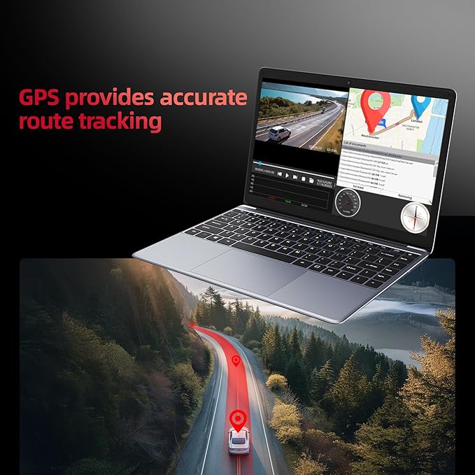 2026 12'' Mirror Dash Cam 4 Channel, Touch Screen Rear View Mirror Camera for Cars,1080Px4 Dashcam Front Rear Inside, IR Night Vision,WiFi,APP,GPS, 24/7 Recording Parking Monitor,Free 128GB SD
