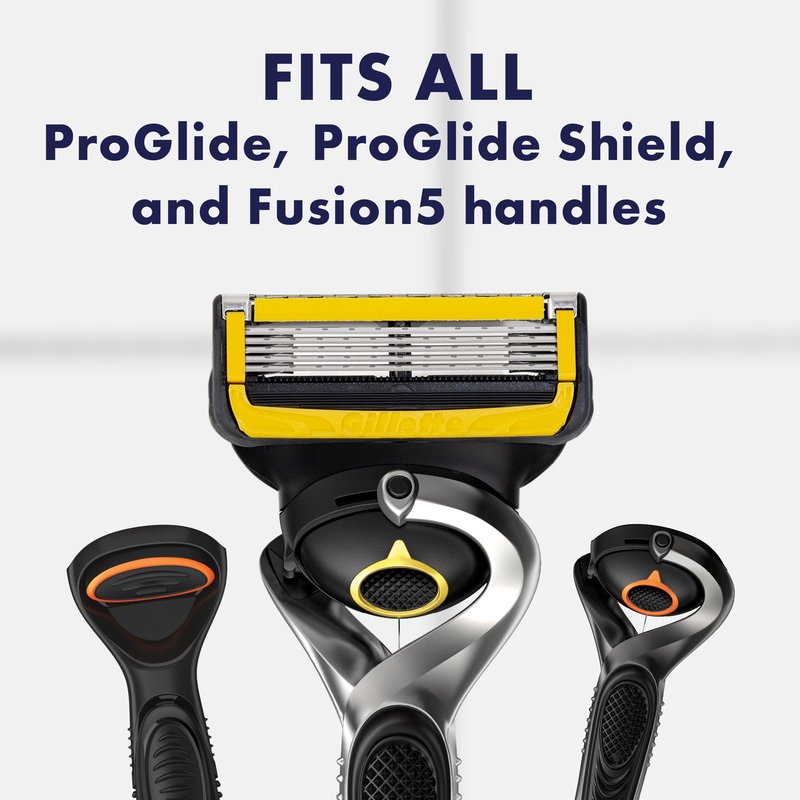 Gillette ProGlide Shield Men’s Razor Handle + 1 Blade Refill, Shields Against Skin Irritation (Packaging May Vary) (Pack of 2)