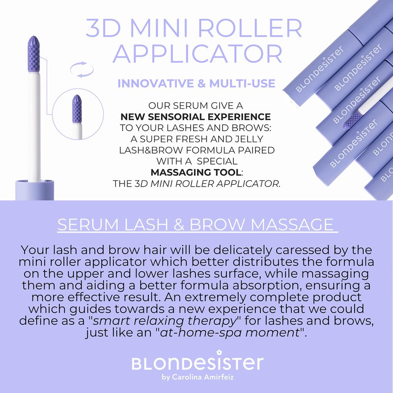 Blondesister 2 in 1 Eyes First Eyelash and Eyebrow Serum - 0.084 oz