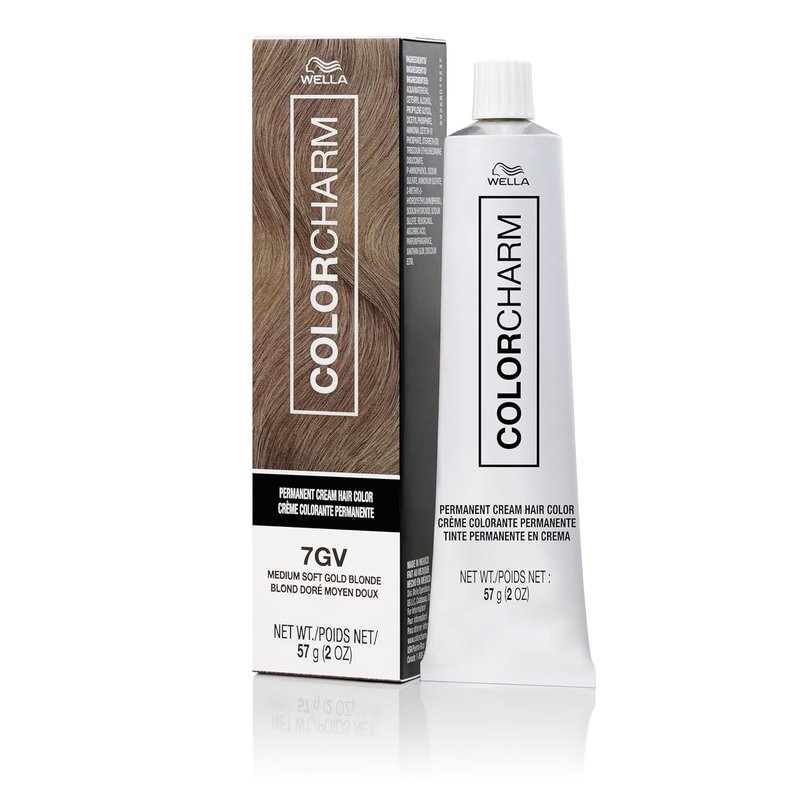 COLORCHARM Permanent Cream Hair Dye - High Lift Blonde Hair Color with Natural Warm Bronde & Golden Honey Tones | 100% Gray Coverage | 2 oz.
