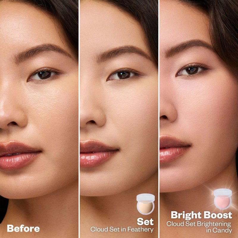 Kosas Cloud Set Pressed Setting Powder – Translucent Shine Control Face Powder, Soft Matte Finish, Breezy (Sheer Light)