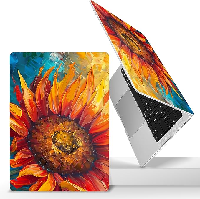 Lepeoac Case for MacBook Pro 16 inch Case 2026-2021 | M5 A3429 A3428 M4 M3 M2 M1 Pro/Max | Protective Hard Shell Laptop Cover with Screen Protector & Keyboard Cover | Sunflower